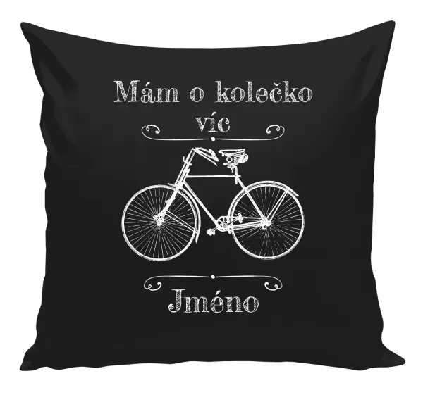 Polštář Mám o kolečko víc se jménem