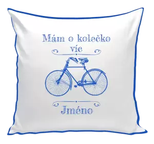 Polštář Mám o kolečko víc se jménem