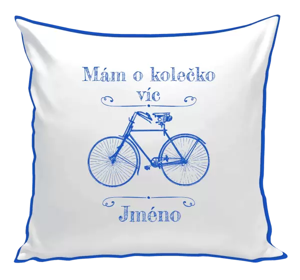 Polštář Mám o kolečko víc se jménem