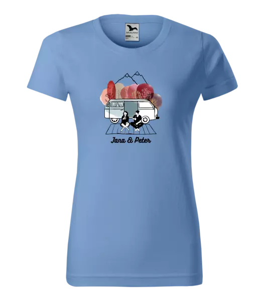 Dámske tričko Podzimní kempování - vlastní jména - kopie