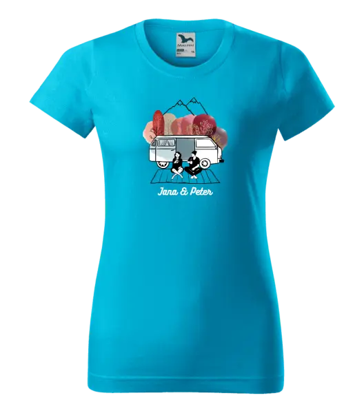 Dámske tričko Podzimní kempování - vlastní jména - kopie
