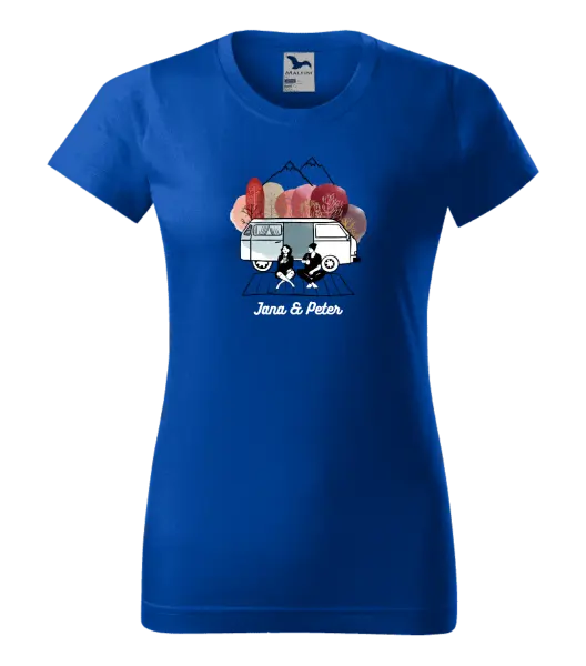 Dámske tričko Podzimní kempování - vlastní jména - kopie