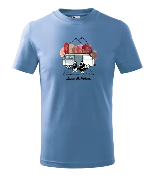 Detské tričko Podzimní kempování - vlastní jména - kopie