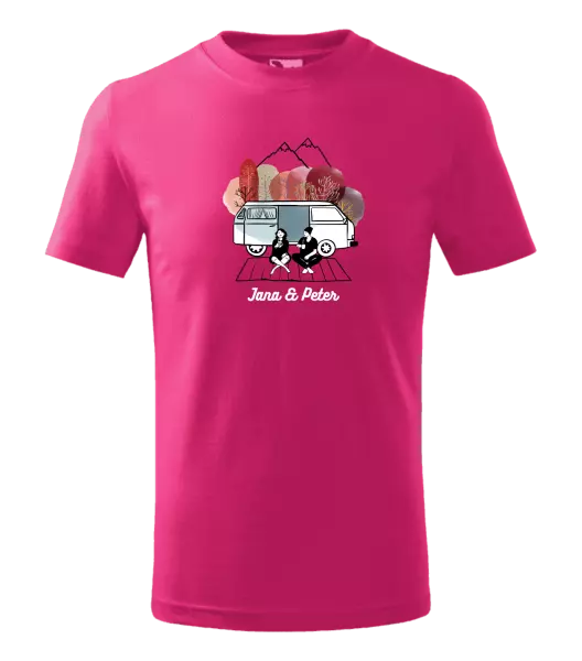 Detské tričko Podzimní kempování - vlastní jména - kopie