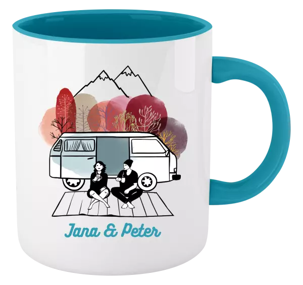 Hrnček  Podzimní kempování - vlastní jména - kopie