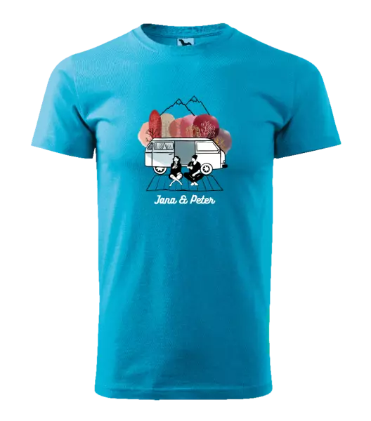 Pánske tričko Podzimní kempování - vlastní jména - kopie