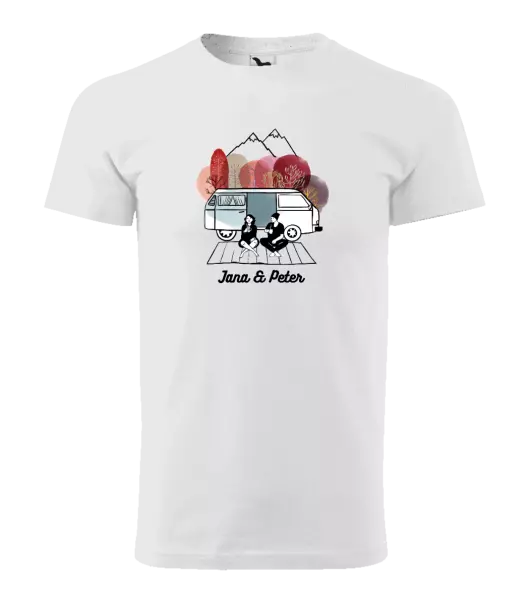 Pánske tričko Podzimní kempování - vlastní jména - kopie