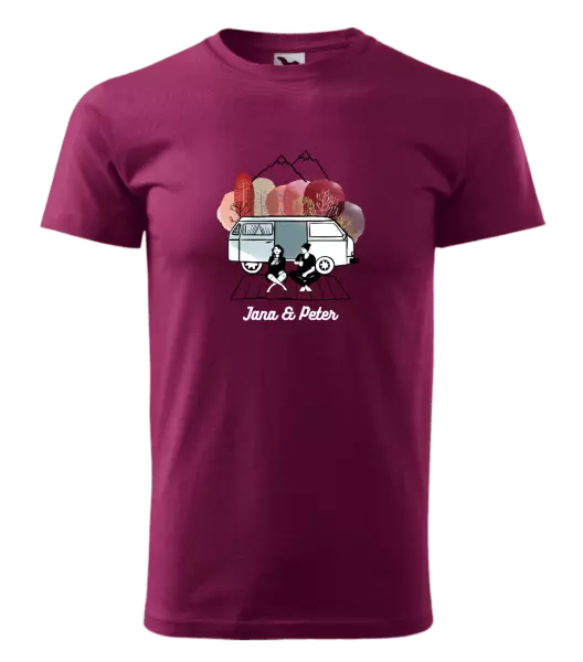 Pánske tričko Podzimní kempování - vlastní jména - kopie