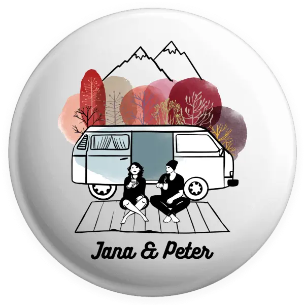 Placka Podzimné kempovanie - vlastné mená