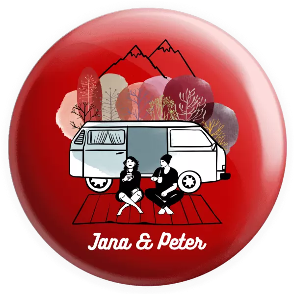 Placka Podzimné kempovanie - vlastné mená