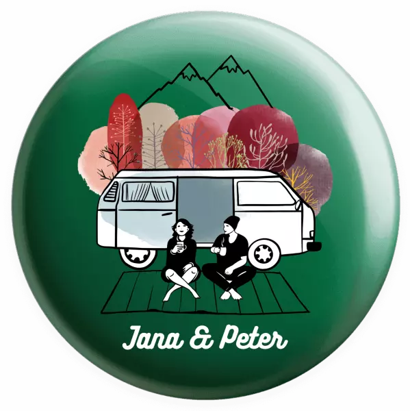 Placka Podzimné kempovanie - vlastné mená