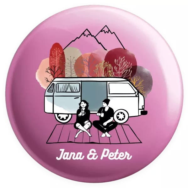 Placka Podzimné kempovanie - vlastné mená