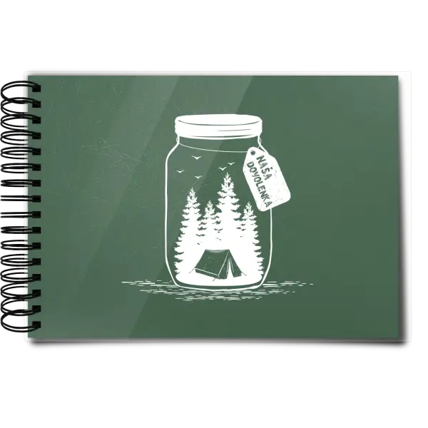 Plexi album s krúžkovou väzbou Fľaška dovolenka