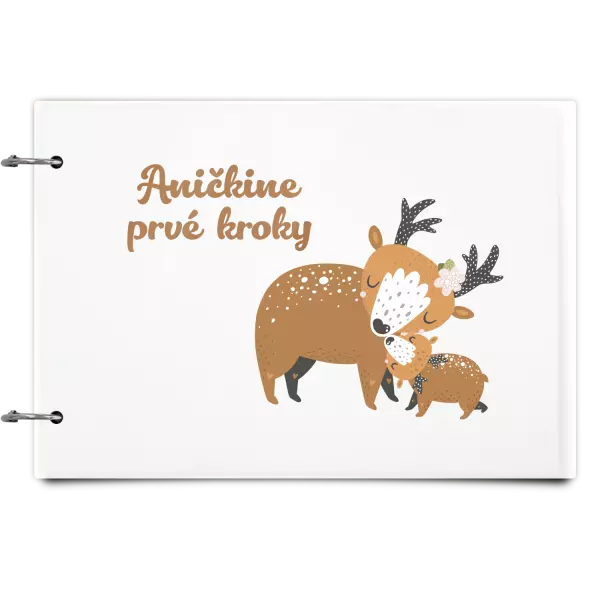 Plexi album sa sponami Prvné kroky s menom - srnky