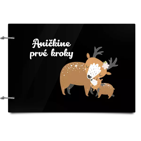 Plexi album sa sponami První krůčky se jménem - srnky - kopie