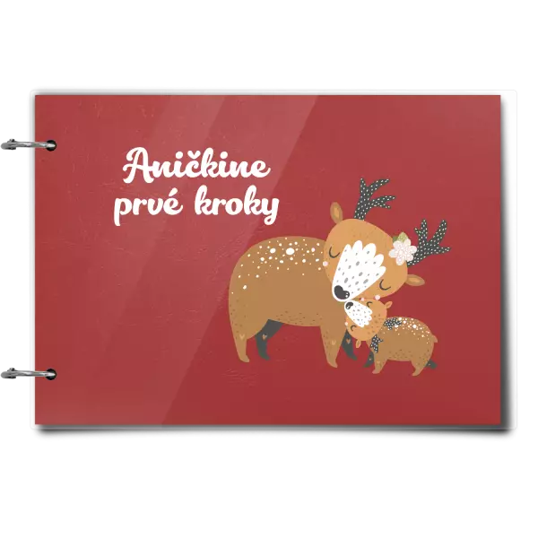 Plexi album sa sponami První krůčky se jménem - srnky - kopie