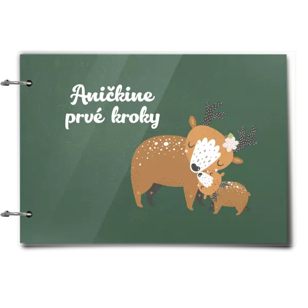 Plexi album sa sponami Prvné kroky s menom - srnky