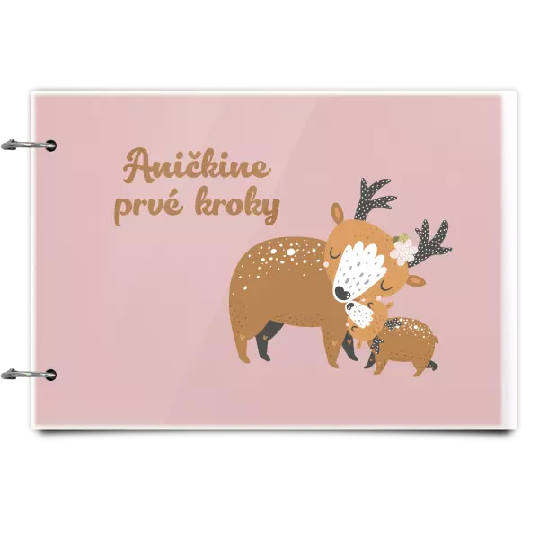 Plexi album sa sponami První krůčky se jménem - srnky - kopie