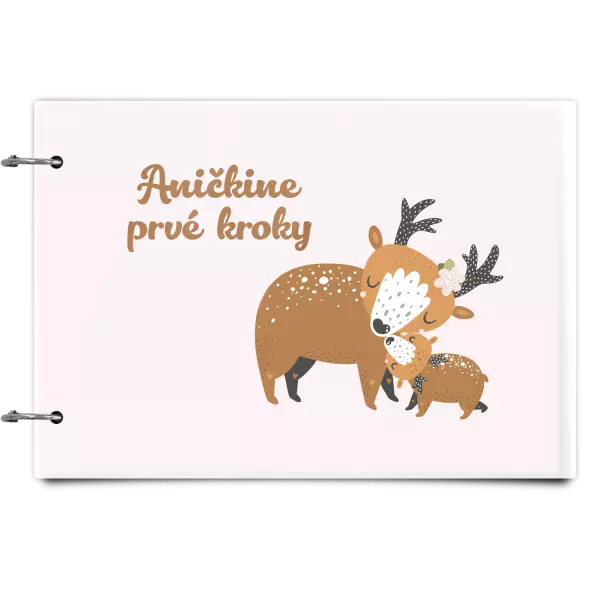 Plexi album sa sponami Prvné kroky s menom - srnky