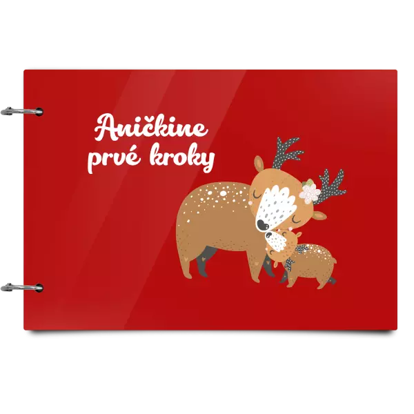Plexi album sa sponami Prvné kroky s menom - srnky