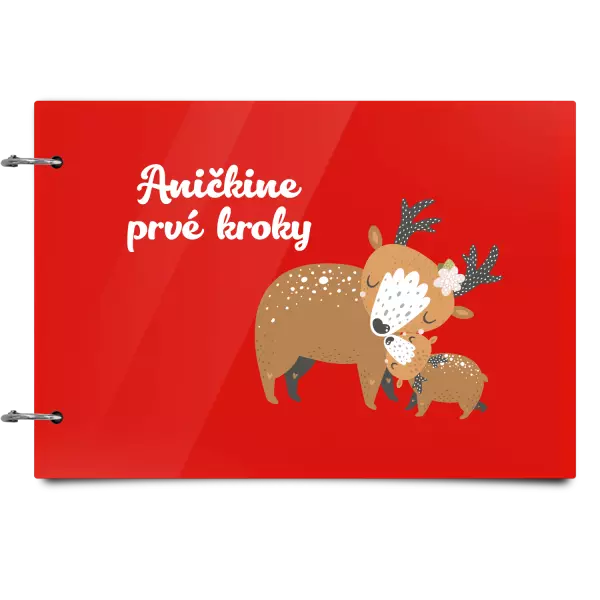 Plexi album sa sponami První krůčky se jménem - srnky - kopie