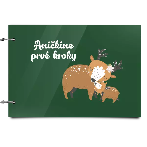 Plexi album sa sponami Prvné kroky s menom - srnky