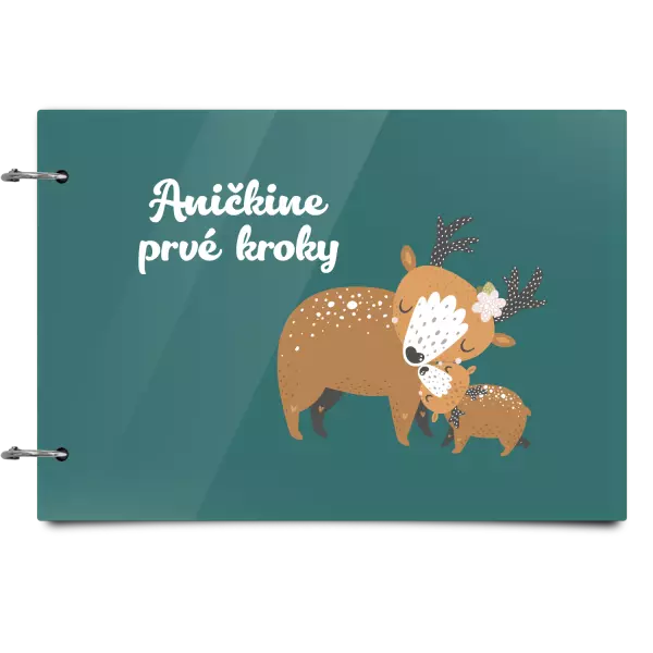 Plexi album sa sponami Prvné kroky s menom - srnky