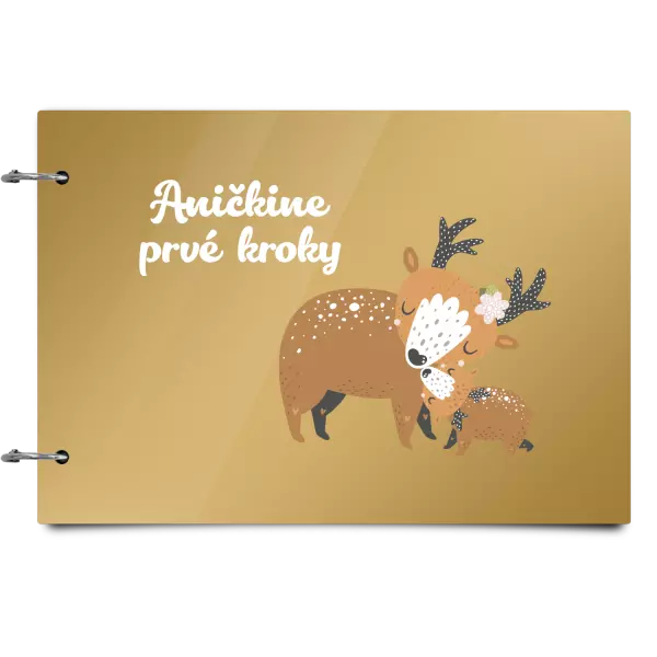 Plexi album sa sponami Prvné kroky s menom - srnky