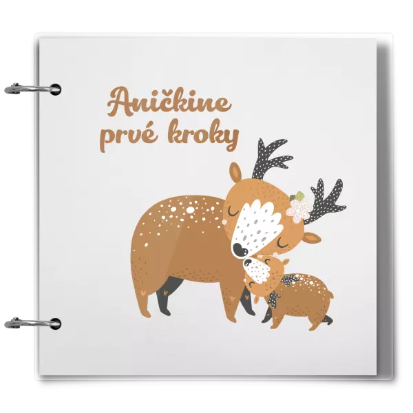 Plexi album sa sponami Prvné kroky s menom - srnky