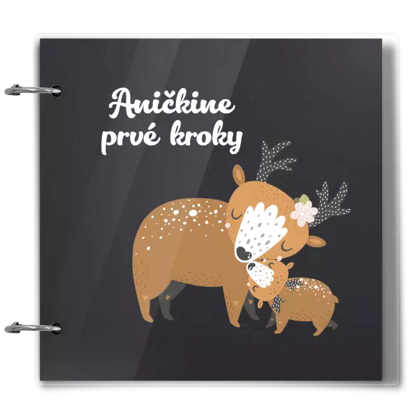 Plexi album sa sponami Prvné kroky s menom - srnky