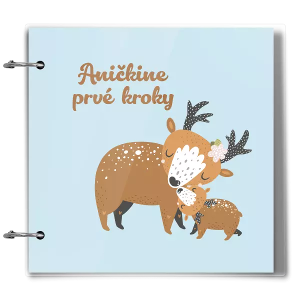 Plexi album sa sponami První krůčky se jménem - srnky - kopie
