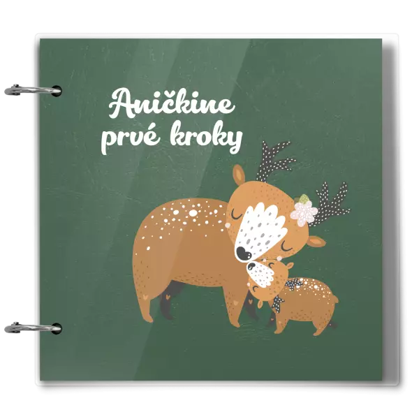 Plexi album sa sponami Prvné kroky s menom - srnky