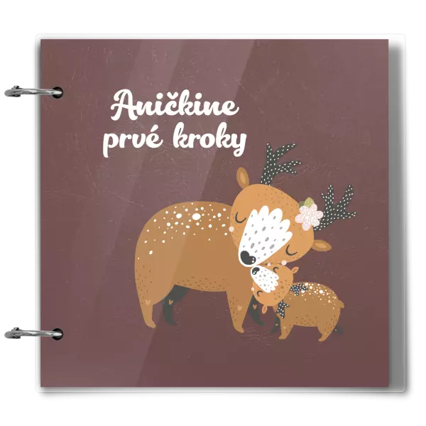 Plexi album sa sponami Prvné kroky s menom - srnky