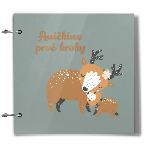 Plexi album sa sponami První krůčky se jménem - srnky - kopie
