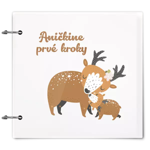 Plexi album sa sponami Prvné kroky s menom - srnky