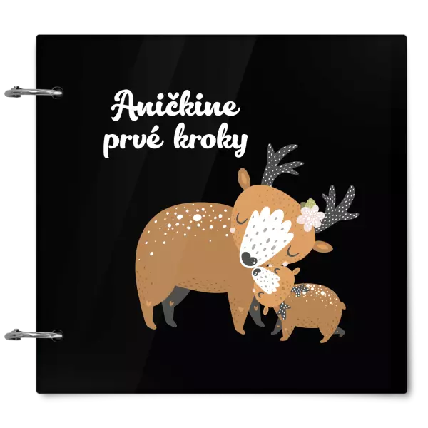 Plexi album sa sponami První krůčky se jménem - srnky - kopie