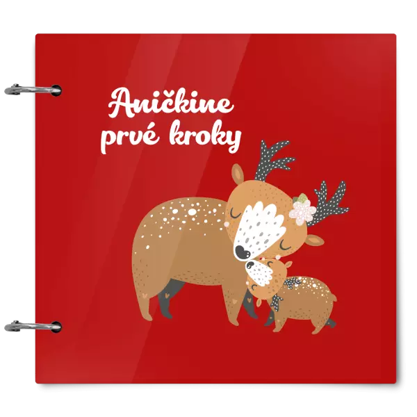Plexi album sa sponami Prvné kroky s menom - srnky