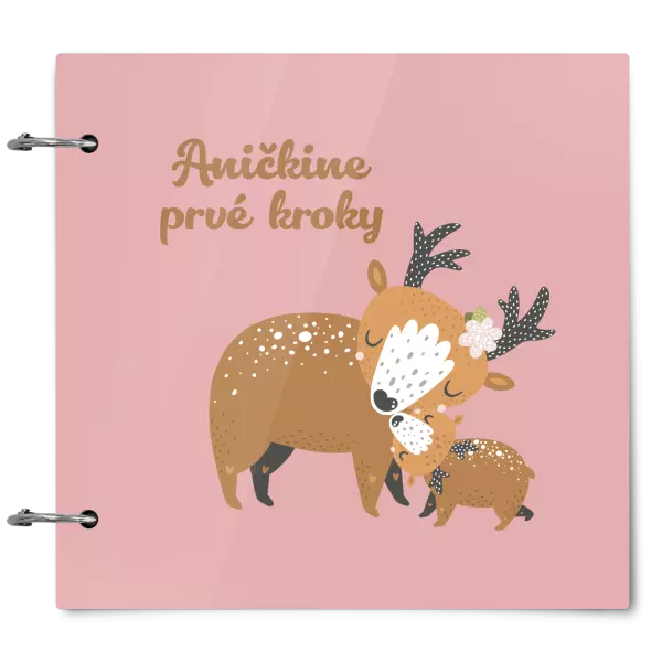 Plexi album sa sponami Prvné kroky s menom - srnky
