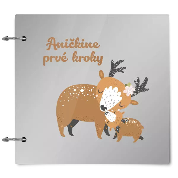Plexi album sa sponami První krůčky se jménem - srnky - kopie