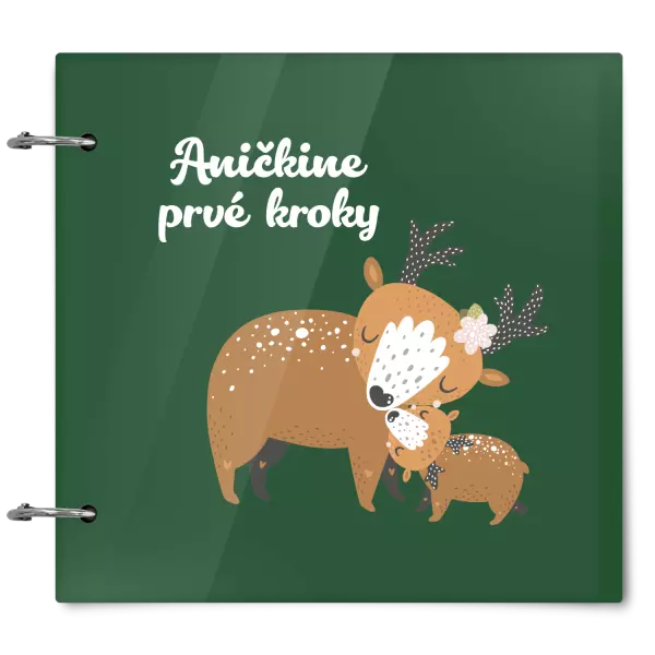 Plexi album sa sponami První krůčky se jménem - srnky - kopie