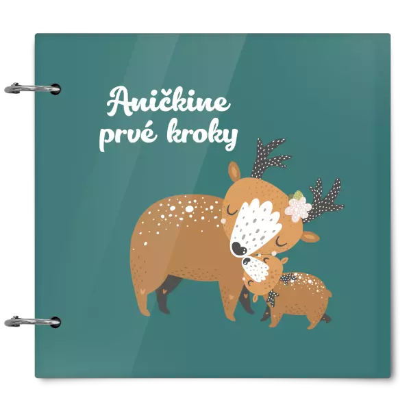 Plexi album sa sponami Prvné kroky s menom - srnky