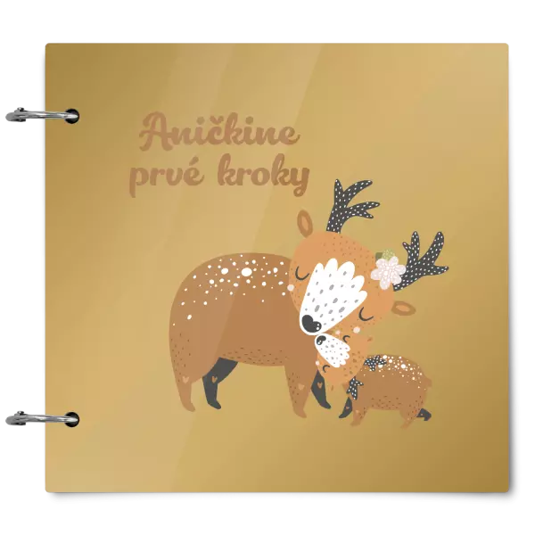 Plexi album sa sponami První krůčky se jménem - srnky - kopie