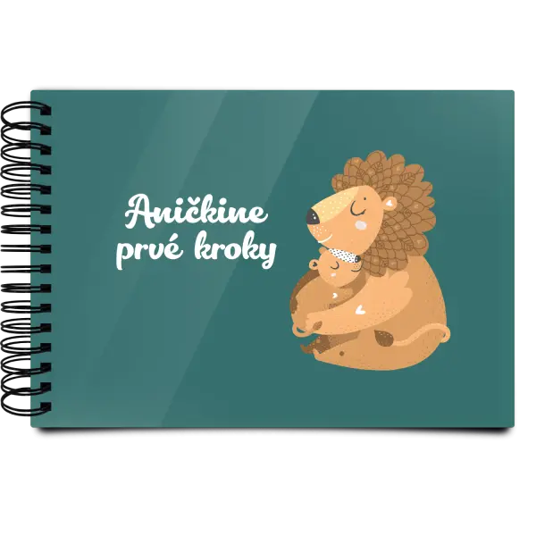 Plexi album s krúžkovou väzbou Prvé kroky s menom - levíča