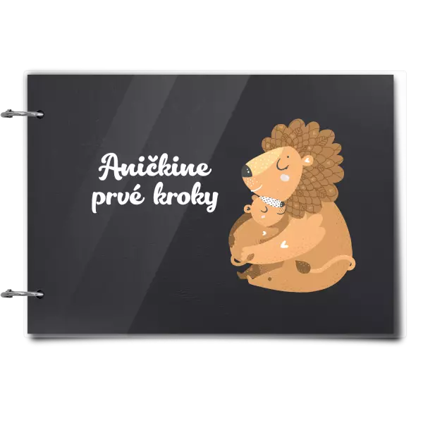 Plexi album sa sponami Prvé kroky s menom - levíča