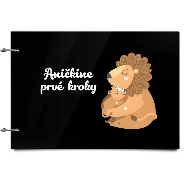 Plexi album sa sponami Prvé kroky s menom - levíča