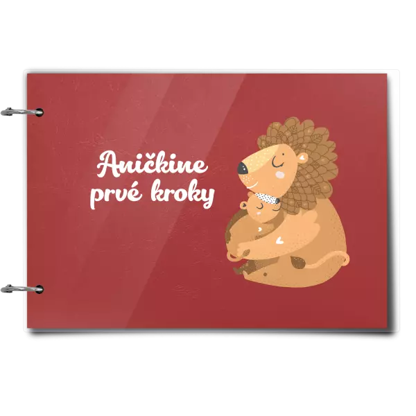Plexi album sa sponami Prvé kroky s menom - levíča