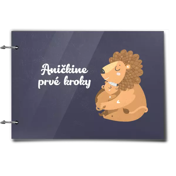 Plexi album sa sponami Prvé kroky s menom - levíča