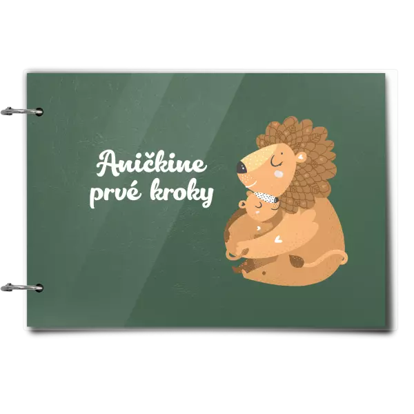 Plexi album sa sponami Prvé kroky s menom - levíča