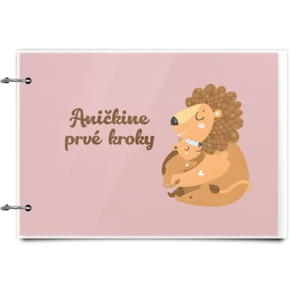 Plexi album sa sponami Prvé kroky s menom - levíča