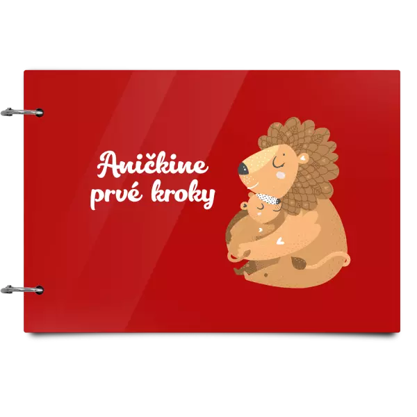 Plexi album sa sponami Prvé kroky s menom - levíča